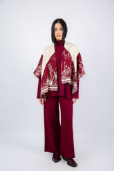 Relief Set  -Wine Red